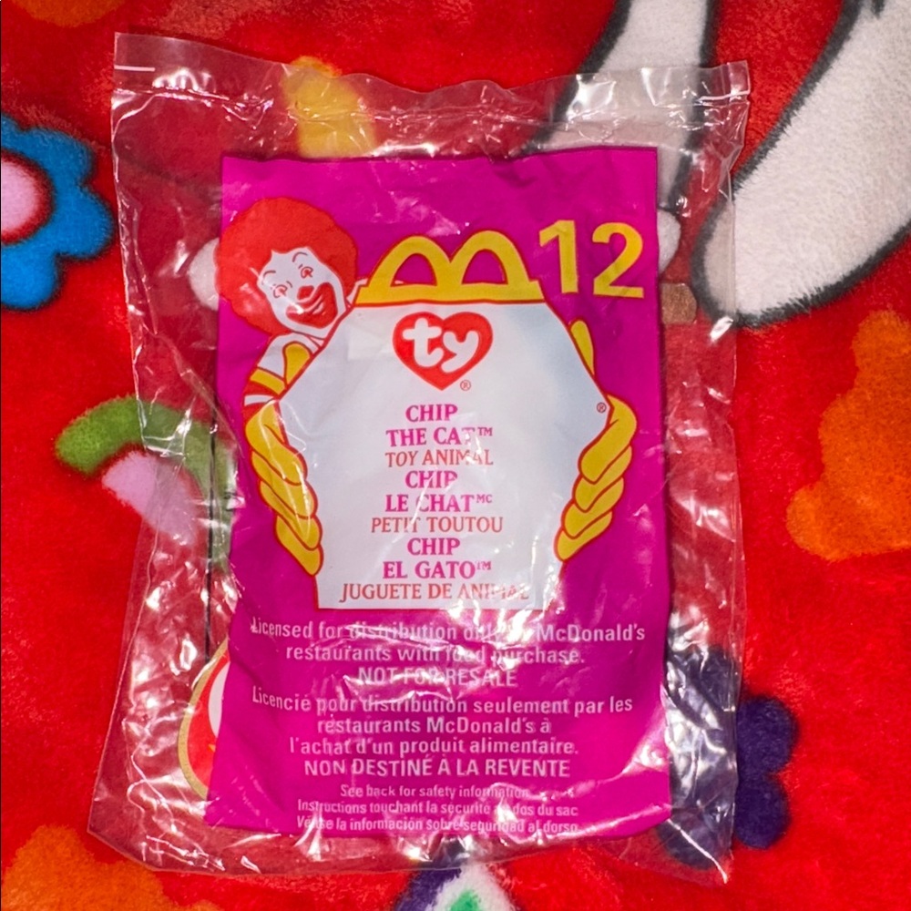 Ty Chip the Cat teenie beanie babies plush toy NEW IN BAG QUICK SHIP
